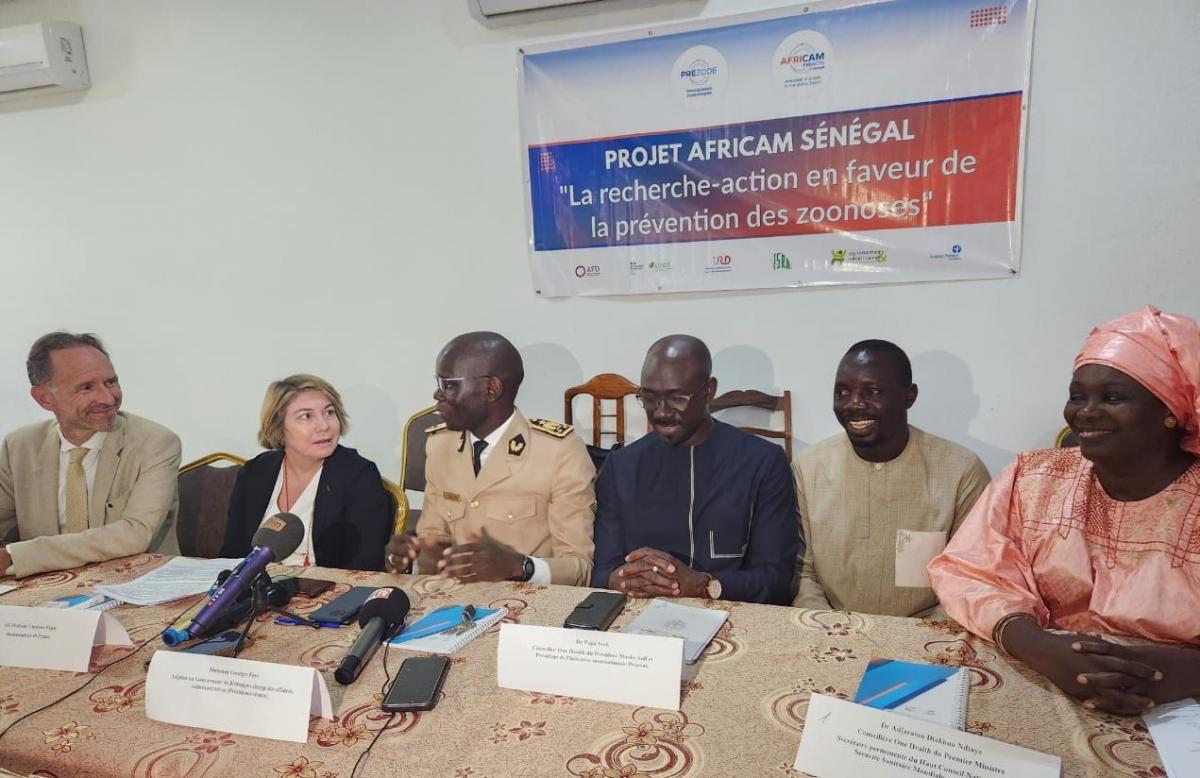 Présidium de la cérémonie de lancement du projet Africam à Kédougou. © J. H. Caffin, Cirad